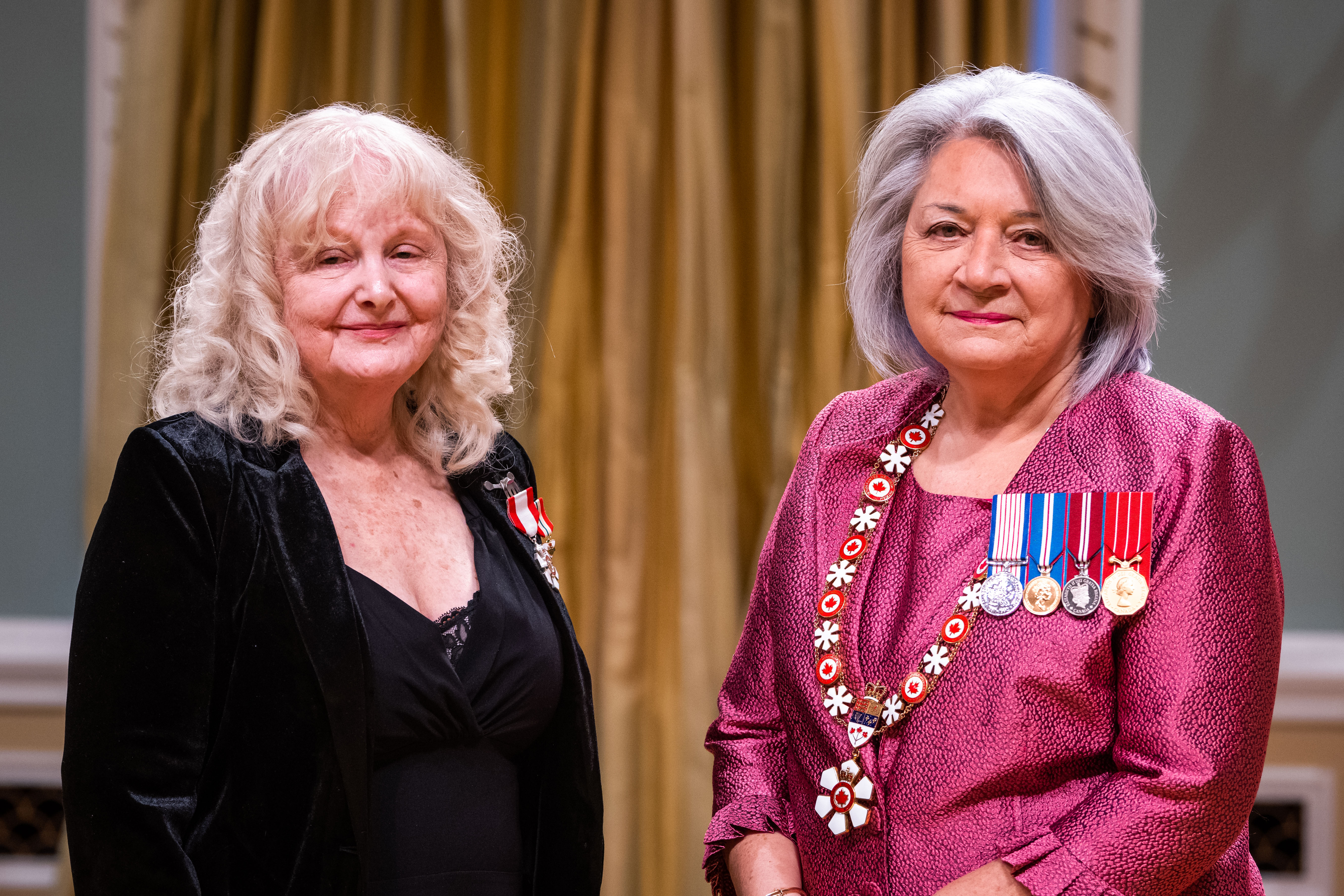 Christina and the Governor General having received the Order of Canada