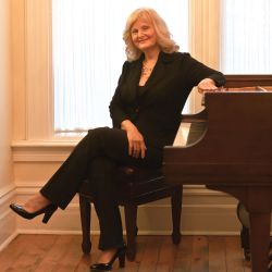 Christina at the piano