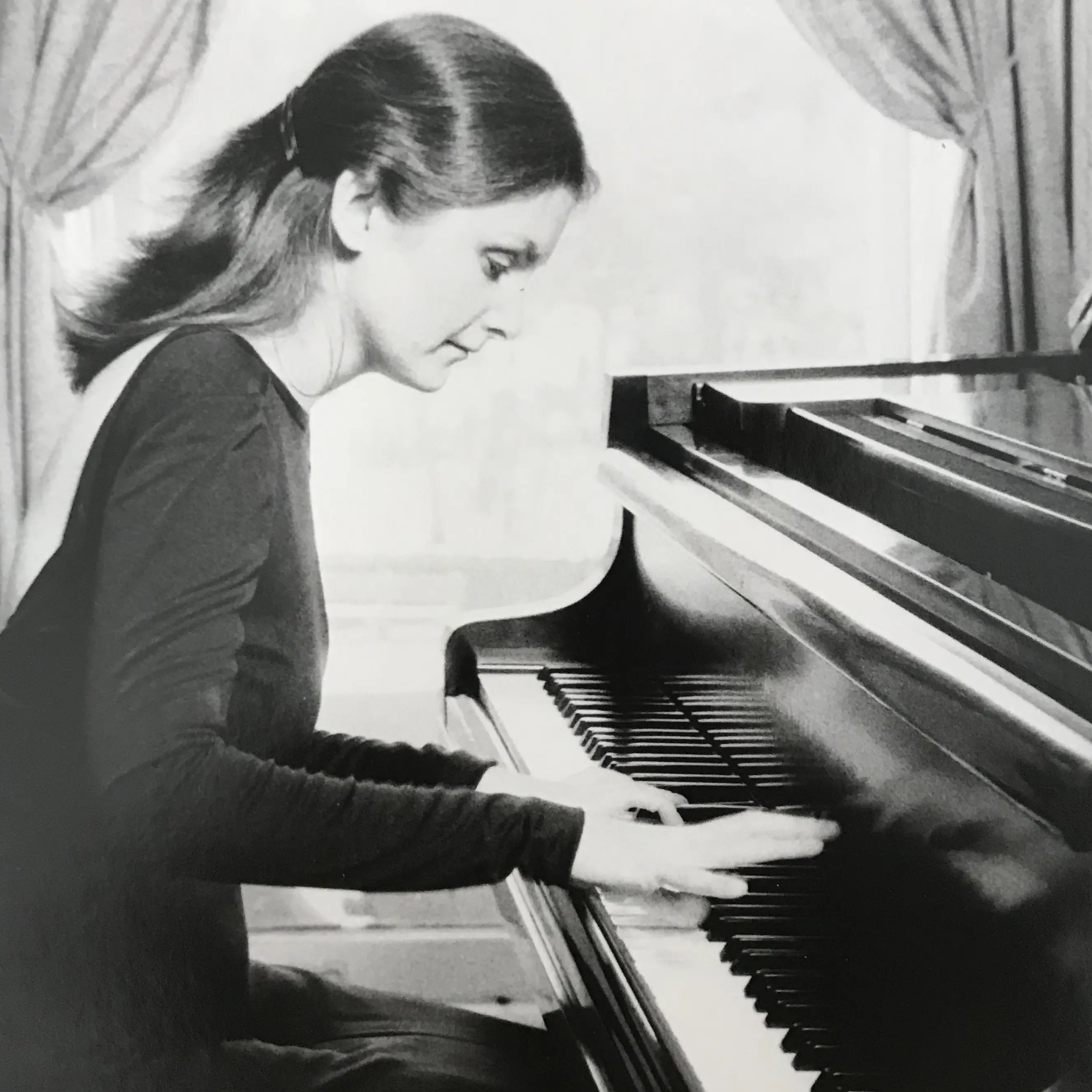 Preparing for a concert in Carnegie Recital Hall, New York..still young.