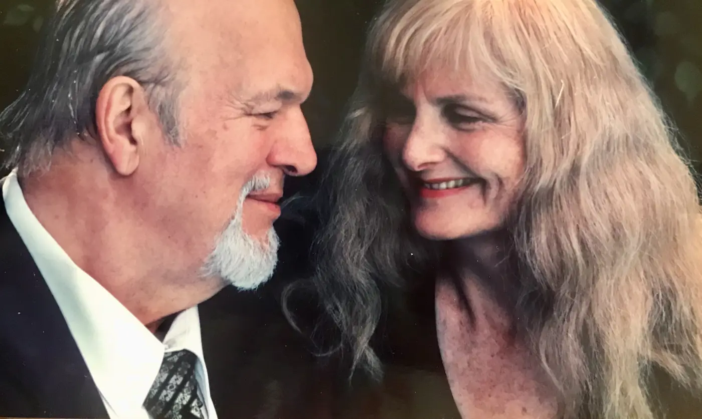 Louis Quilico, husband, Metropolitan Opera baritone and Christina. A touching moment 2 weeks before his death.