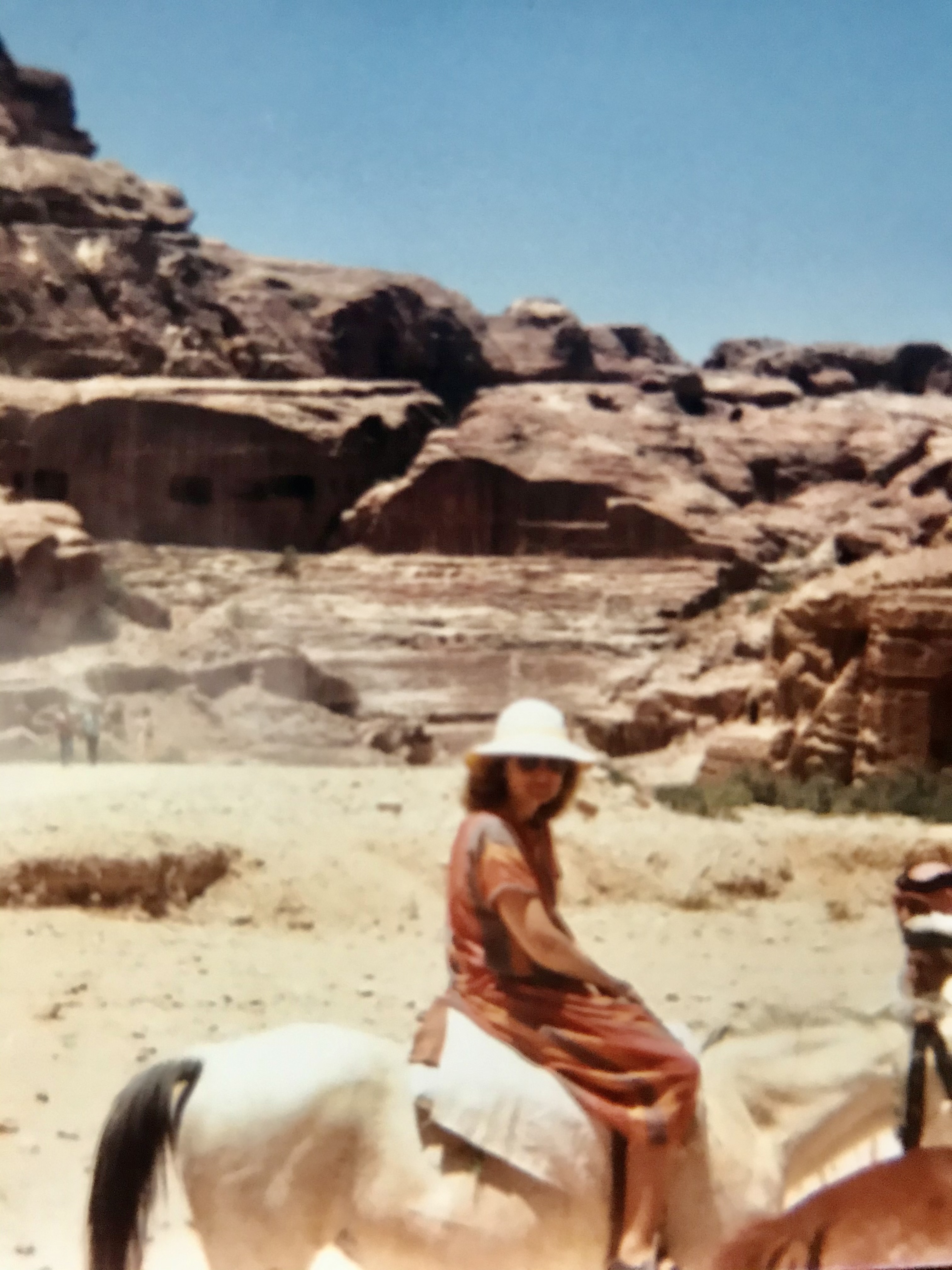 Love horses. Riding after touring the Middle East with concerts.