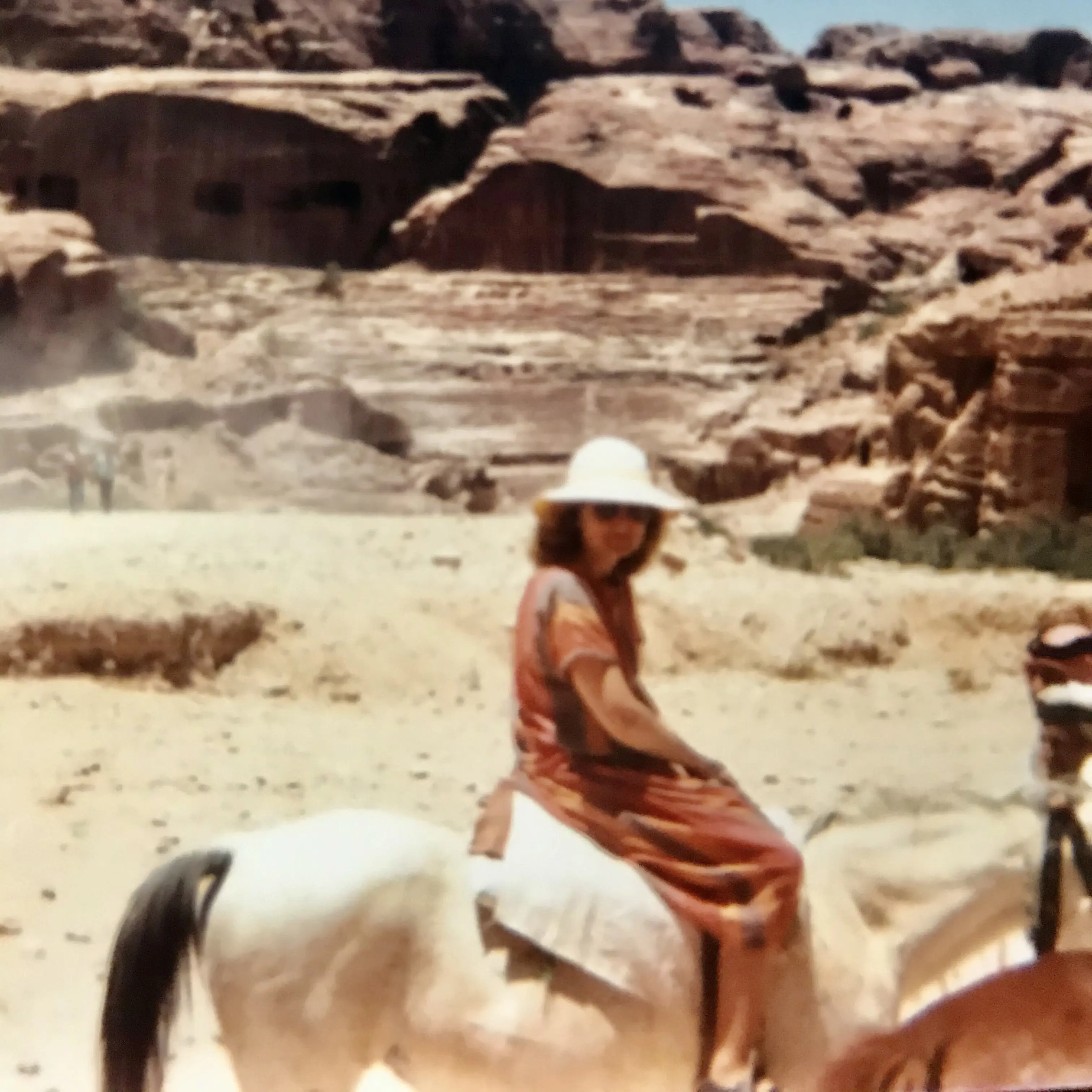 Love horses. Riding after touring the Middle East with concerts.