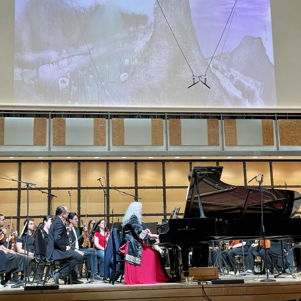 World premiere May 16, 2026 of the piano concerto written for Christina by Alice Ping Yee Ho. Kindred Spirits Orchestra, Kristian Alexander, conductor.