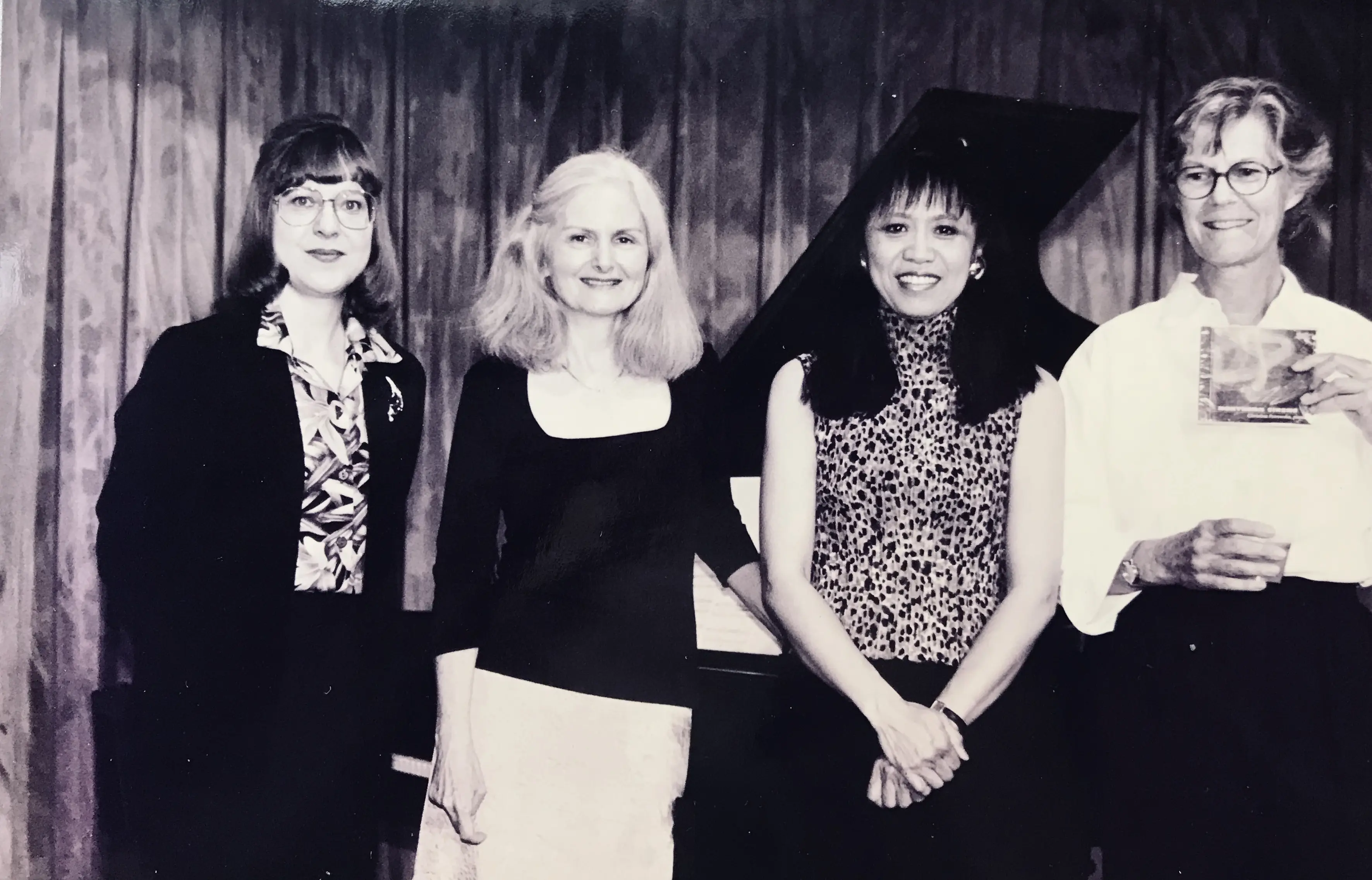 Larysa Kuzmenko, Christina, Alexina Louie, Ann Southam, after my recital and CD launch of their music